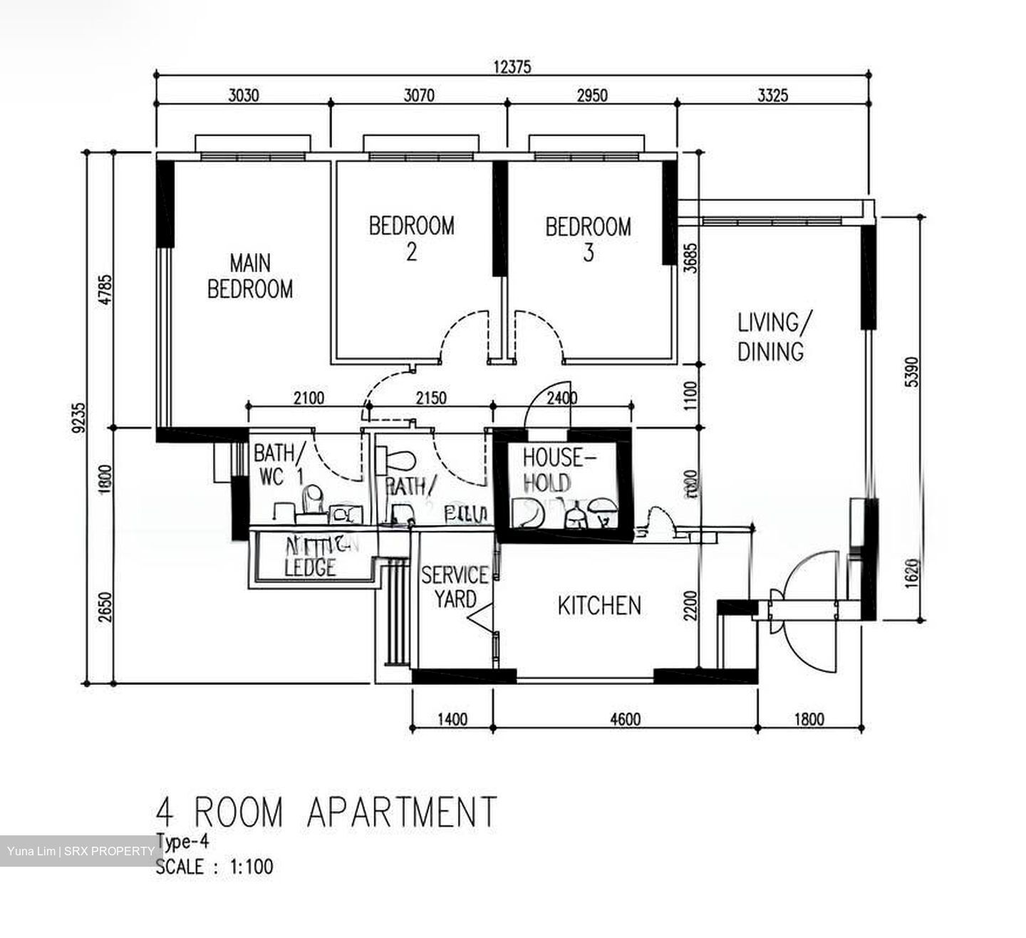 Blk 93A Telok Blangah Parcview (Bukit Merah), HDB 4 Rooms #534608221